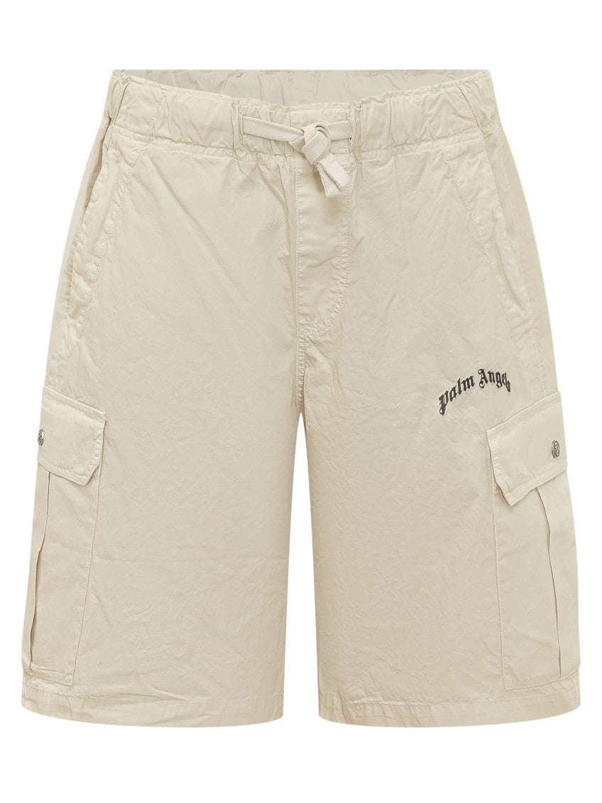 White Logo Shorts 1