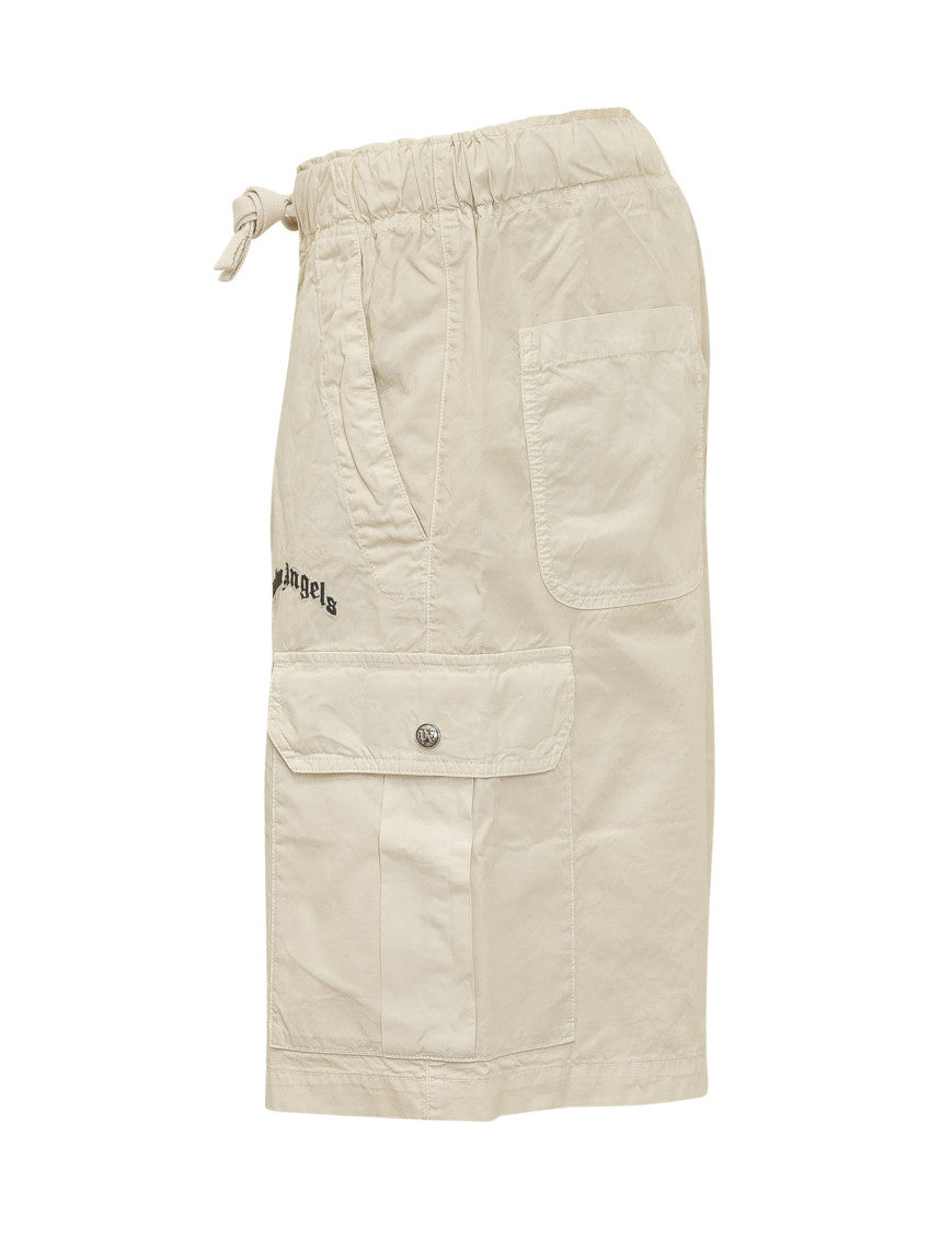 White Logo Shorts 3