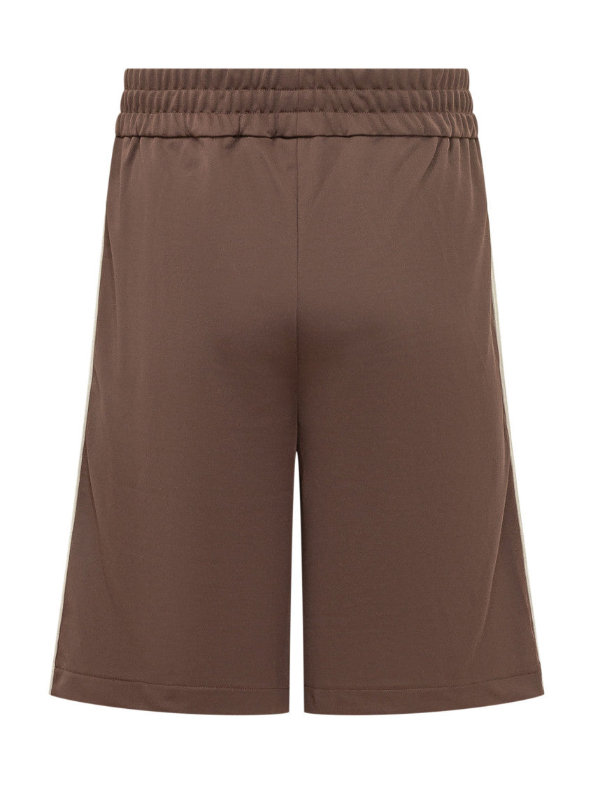 Brown Logo Shorts 2