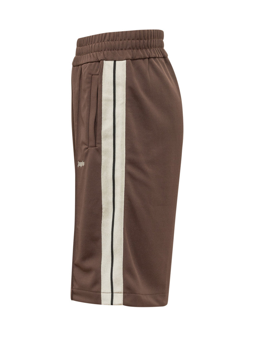 Brown Logo Shorts 3