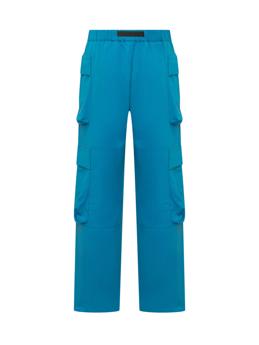 Blue Relaxed Cargos Pants 4