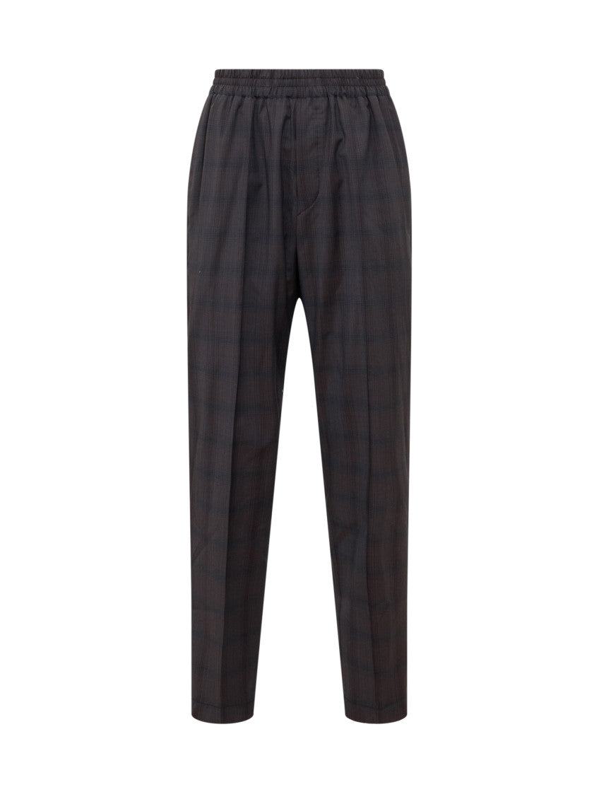 Black Relaxed Flat Front Pants 1