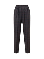 Black Relaxed Flat Front Pants 1