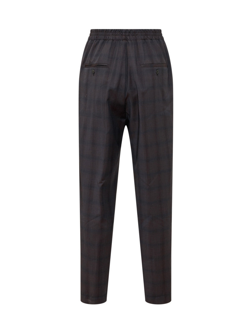 Black Relaxed Flat Front Pants 4