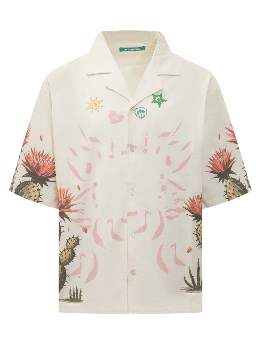 Beige Regular Printed Shirt 1
