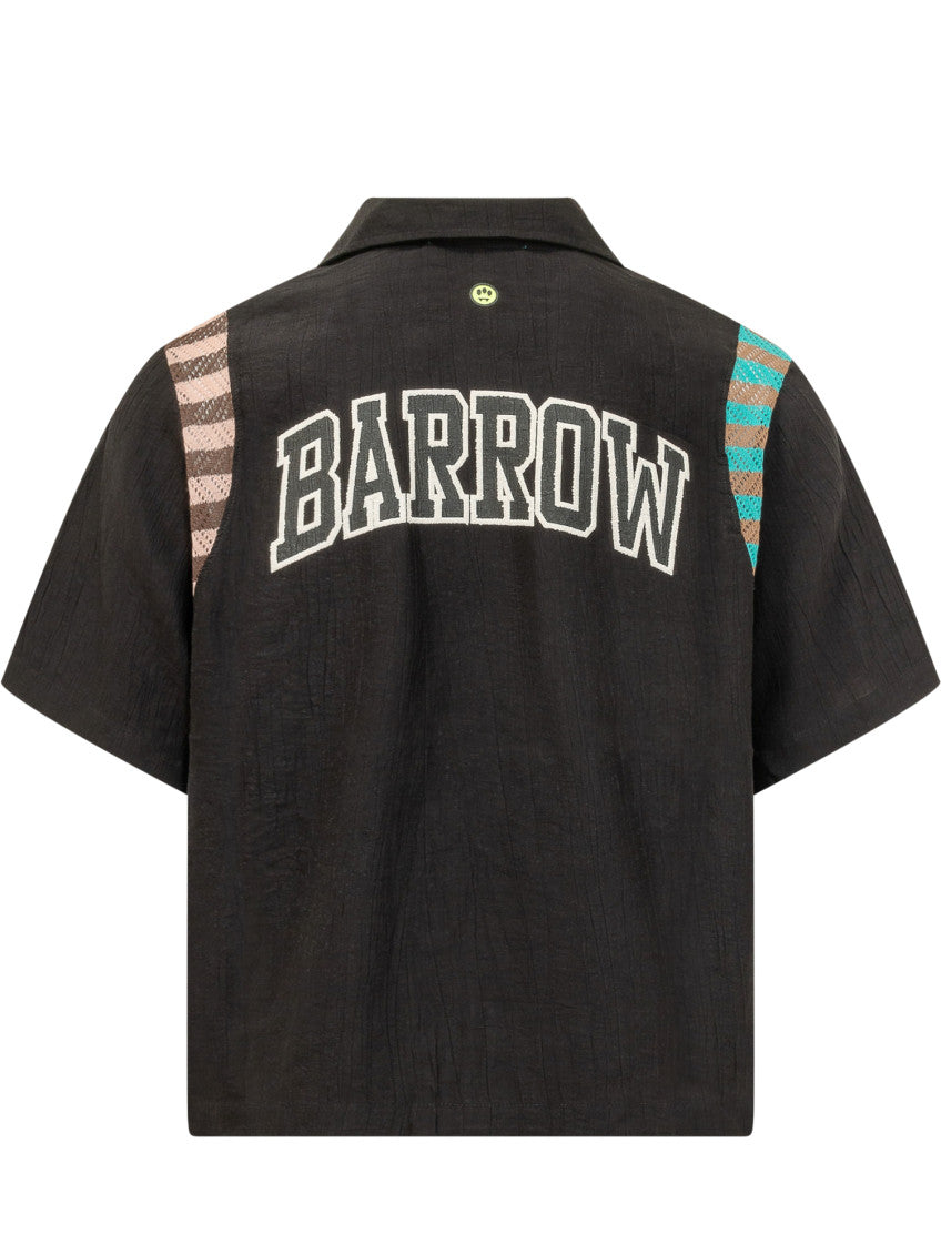 Black Regular Textured Shirt 2