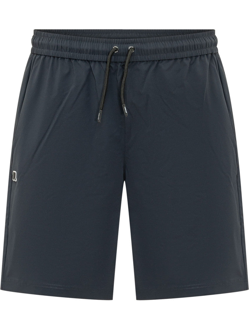 Blue Solid Shorts 1