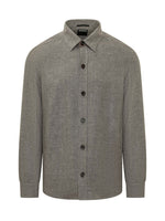 Grey Regular Textured Shirt 1