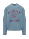 Blue Graphic Crew Neck Sweatshirt 1