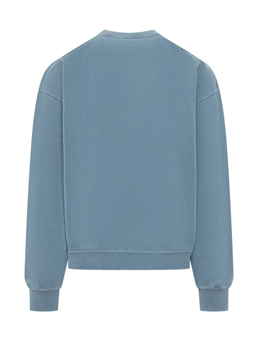 Blue Graphic Crew Neck Sweatshirt 3