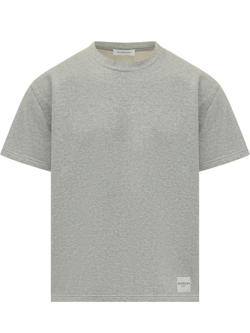 Grey Solid Crew Neck Sweatshirt 1