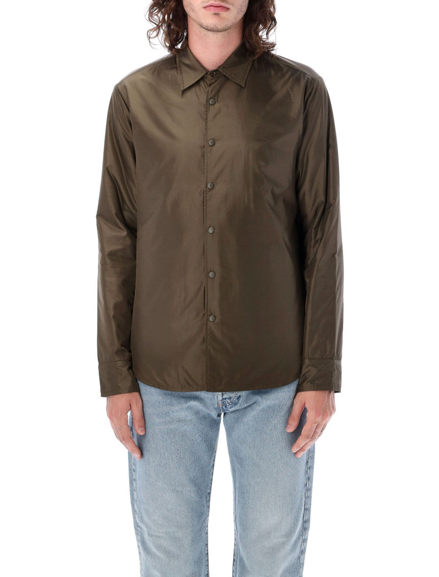 Olive Lilo Taffeta Padded Overshirt 1