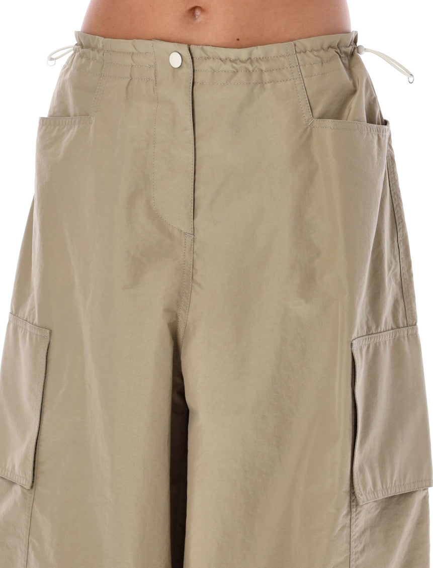 Beige Parachute Pants 3