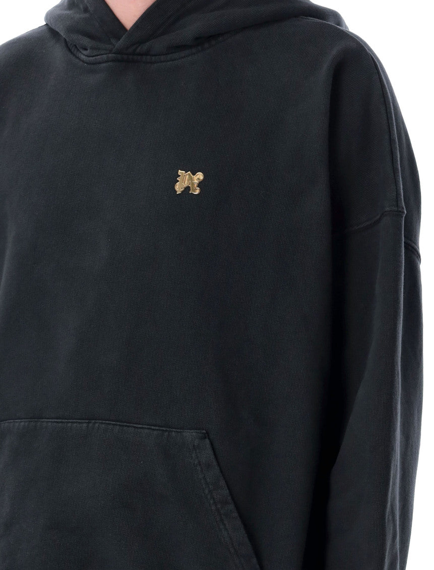 Black Backburning Monogram Hoodie 3