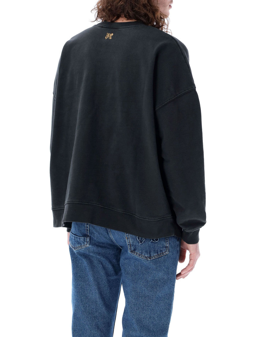 Black Burning Monogram Sweatshirt 2