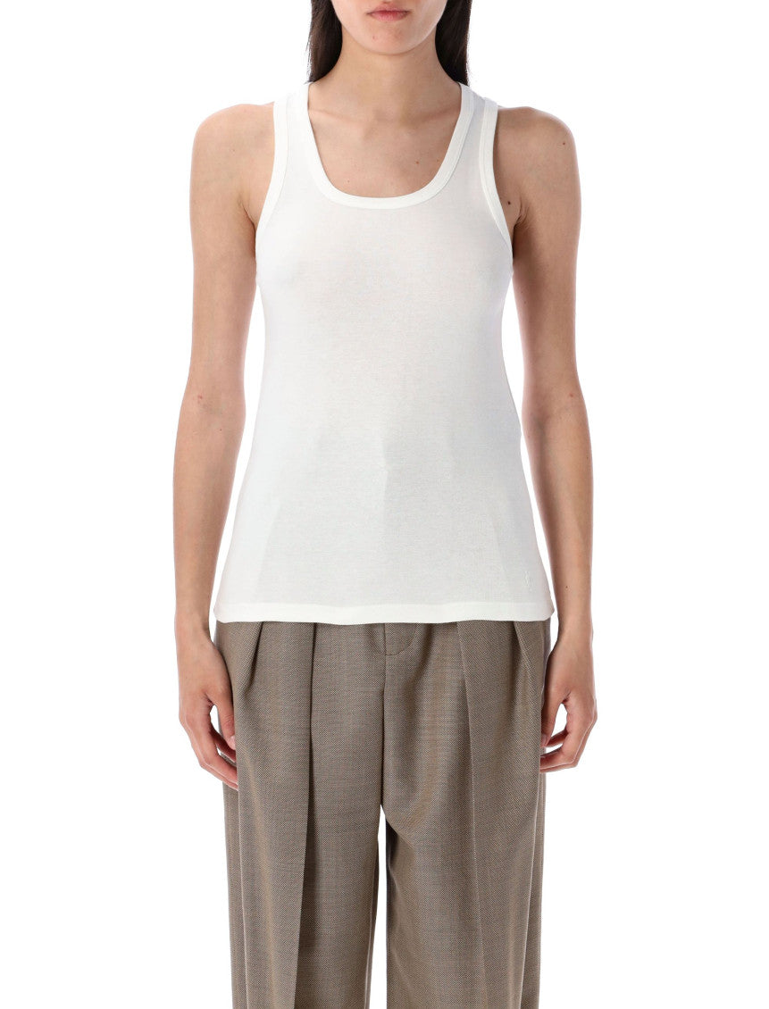 White cassandre tank top 1