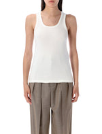White cassandre tank top 1