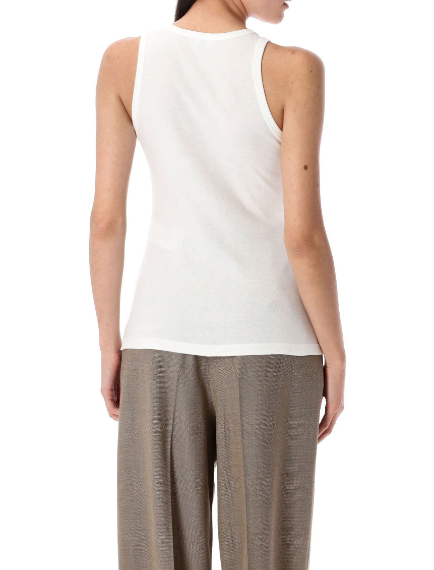 White cassandre tank top 2