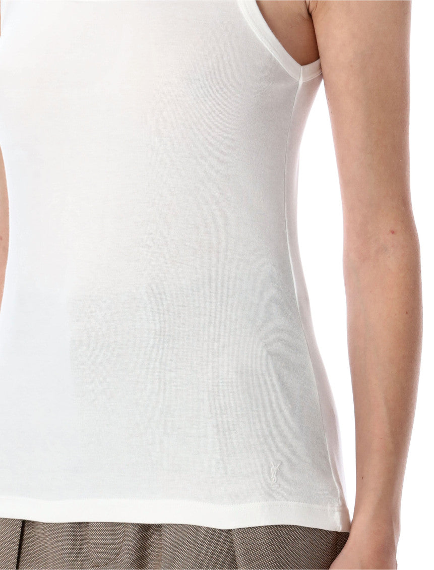 White cassandre tank top 3