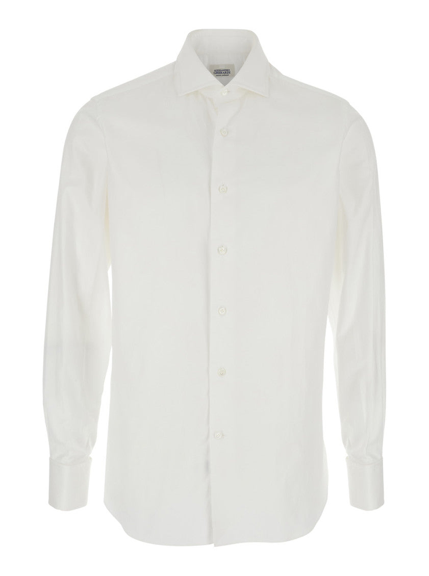 White Regular Solid Shirts 1