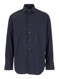Navy Blue Solid Shirts 1