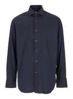 Navy Blue Solid Shirts 1