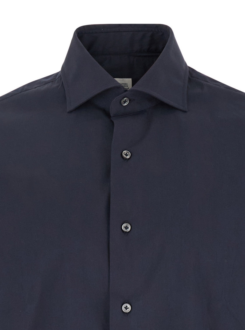 Navy Blue Solid Shirts 3