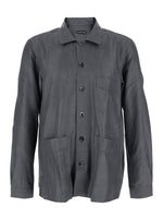 Charcoal Grey Solid Shirts 1