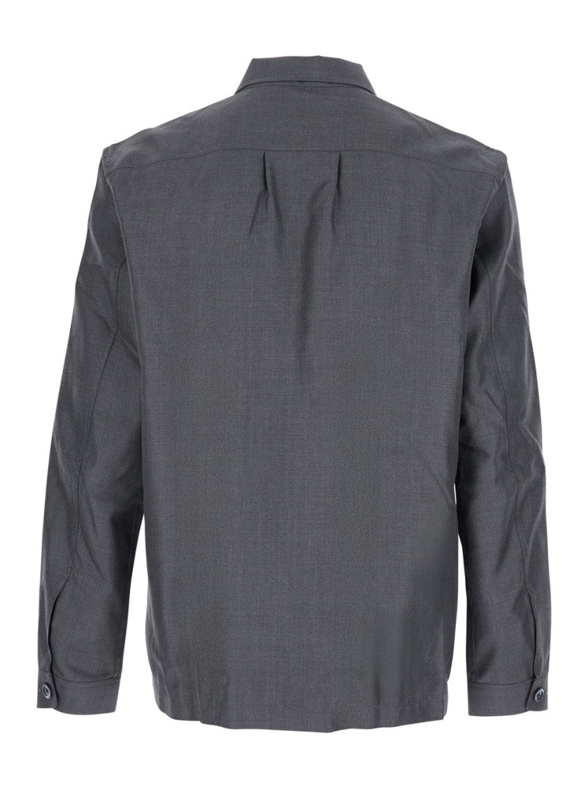Charcoal Grey Solid Shirts 2