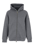 Grey Logo Hood Sweatshirts 1