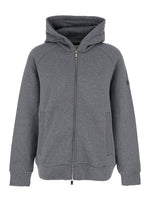 Grey Logo Hood Sweatshirts 1