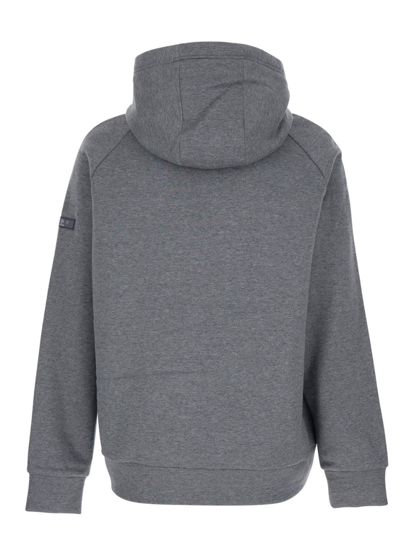 Grey Logo Hood Sweatshirts 2