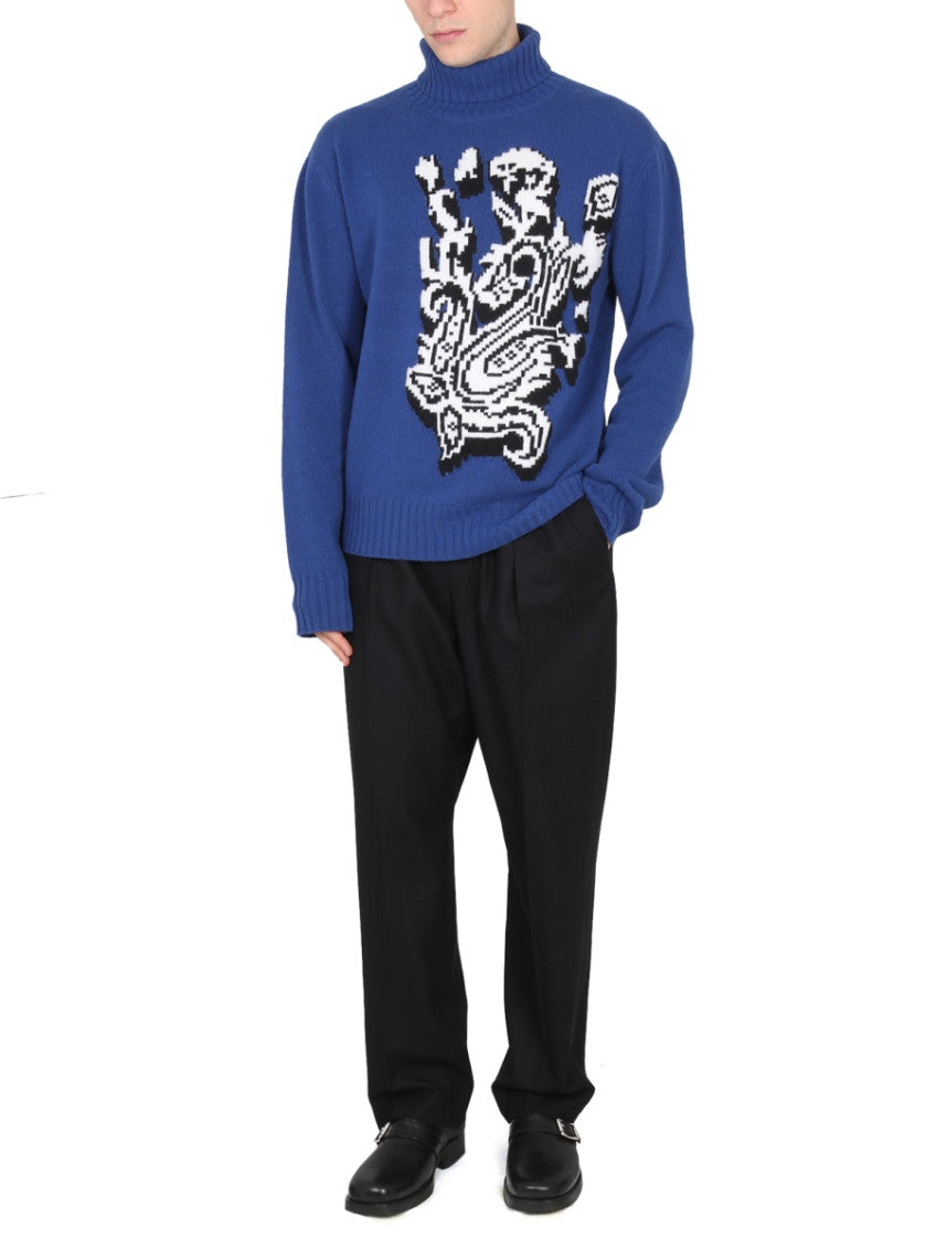 Blue Turtle Neck Sweaters 2