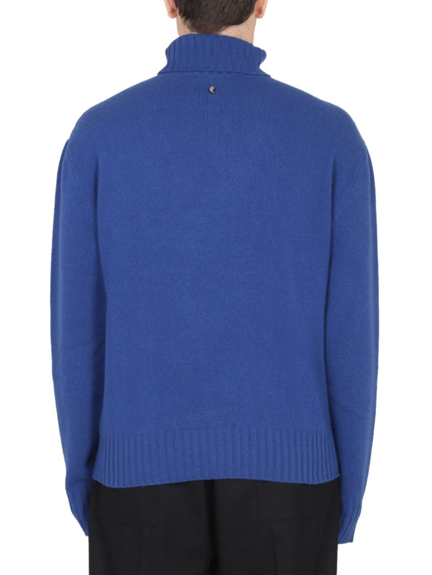 Blue Turtle Neck Sweaters 3