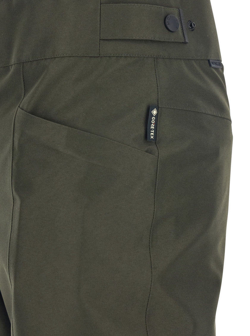 Green Slim Flat Front Pants 3