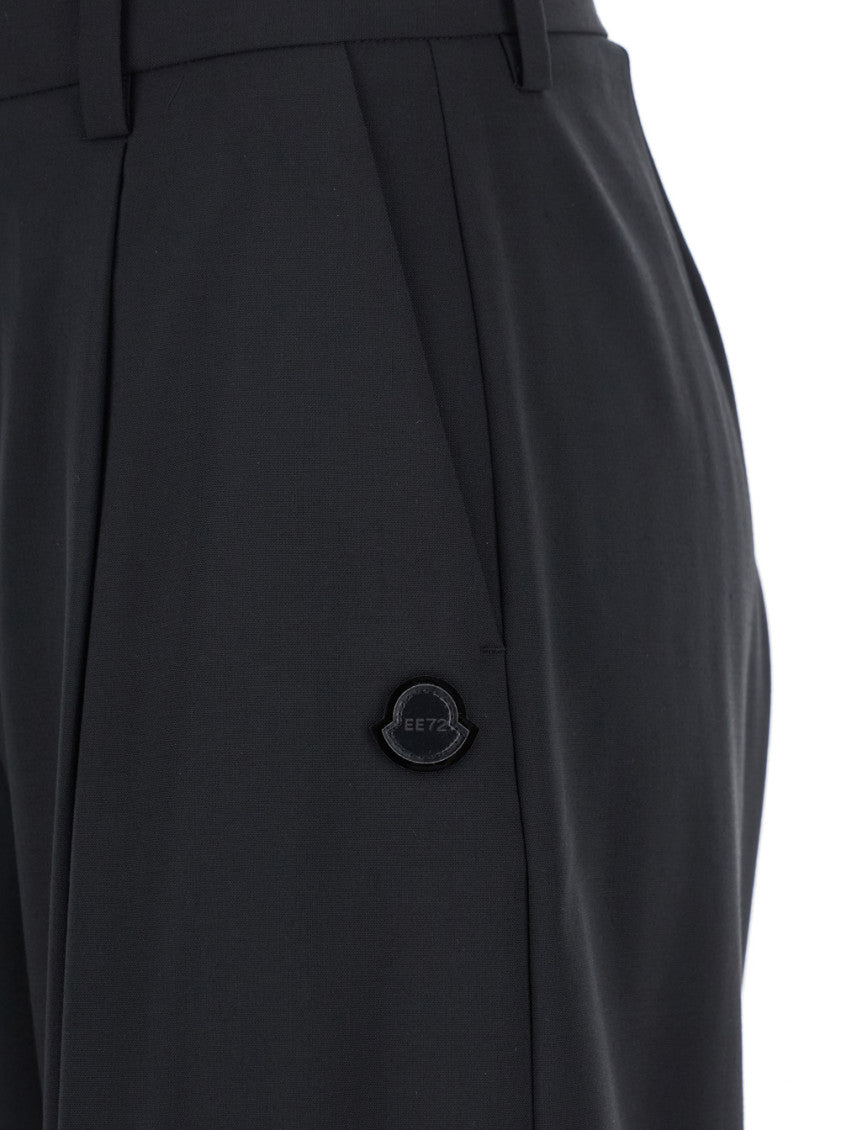 Black Regular Pleated Pants 3