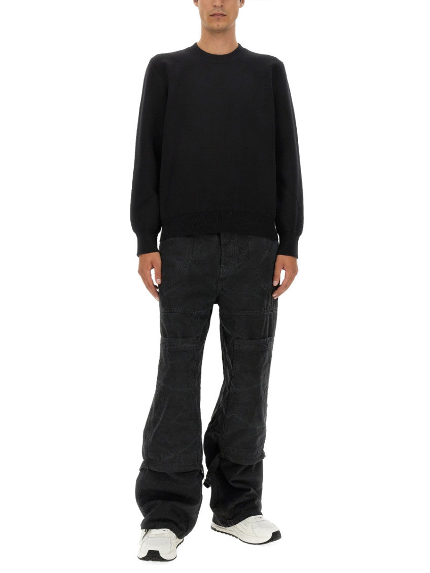 Black Crew Neck Sweaters 2