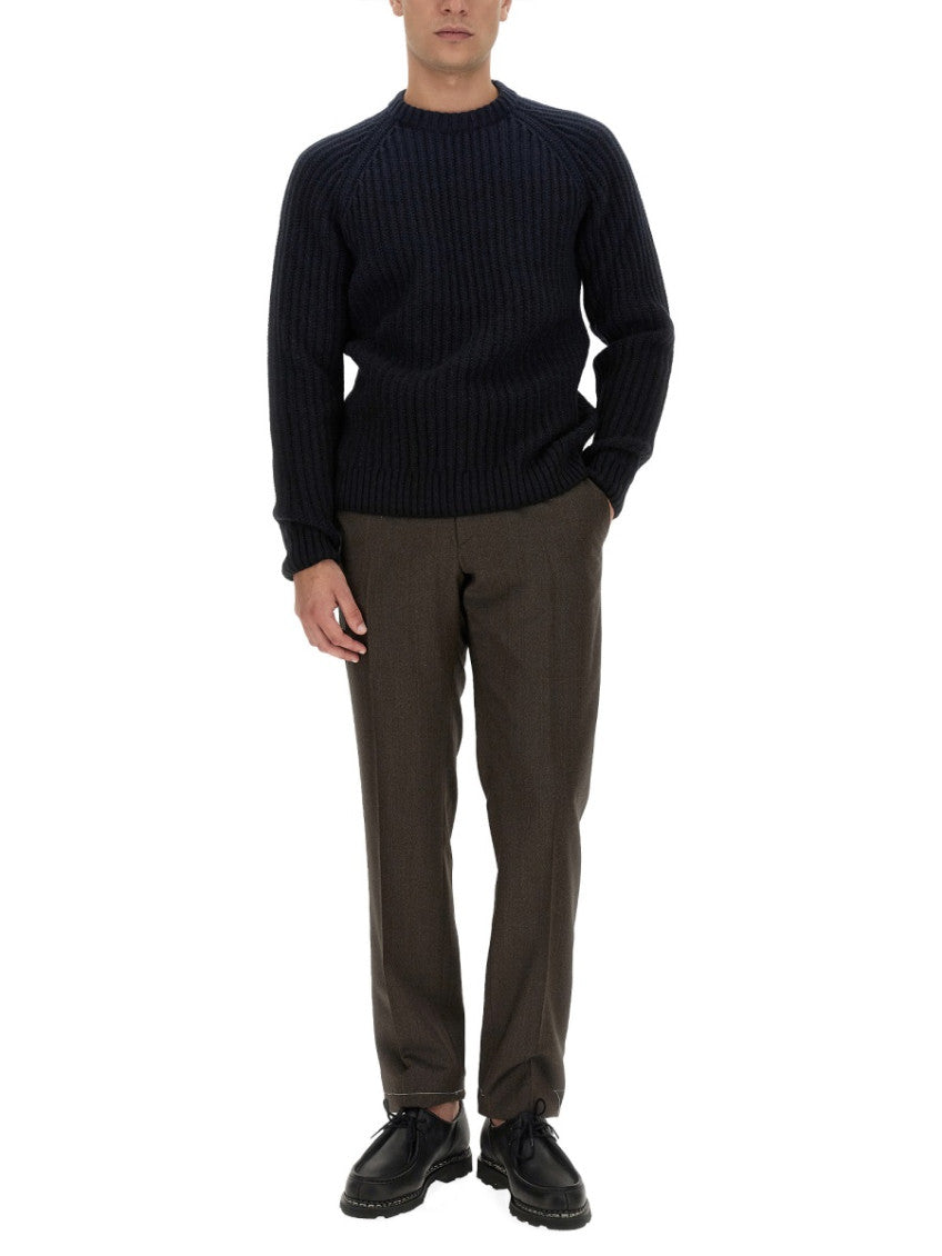 Dark Blue Knitted Sweaters 2