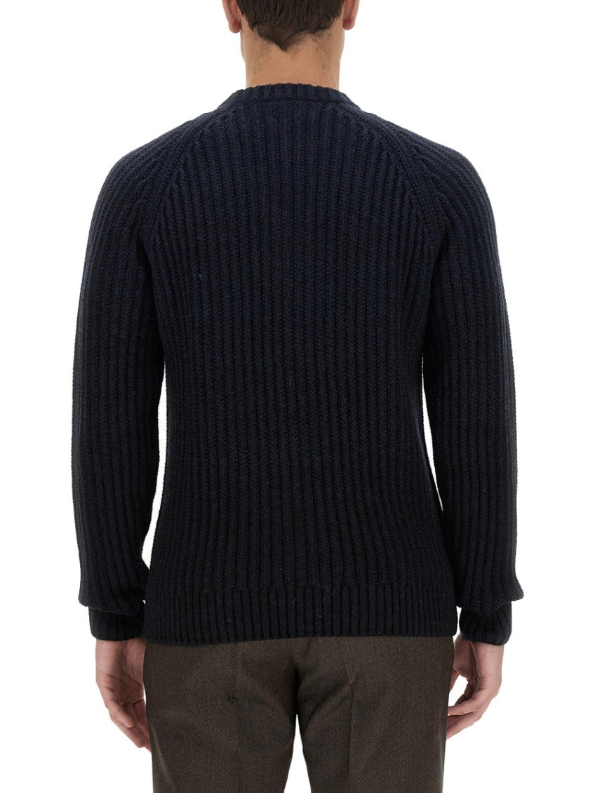 Dark Blue Knitted Sweaters 3