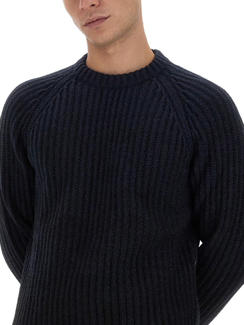 Dark Blue Knitted Sweaters 4