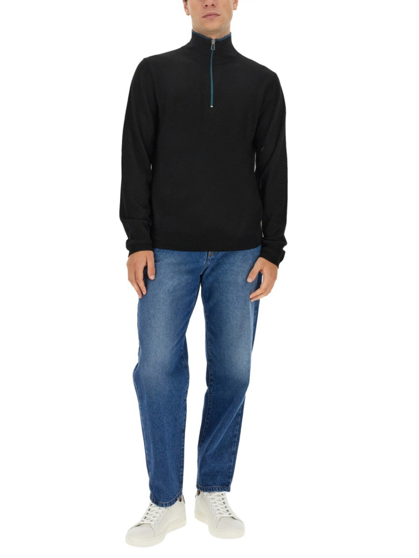 Black Mock Collar Sweaters 2