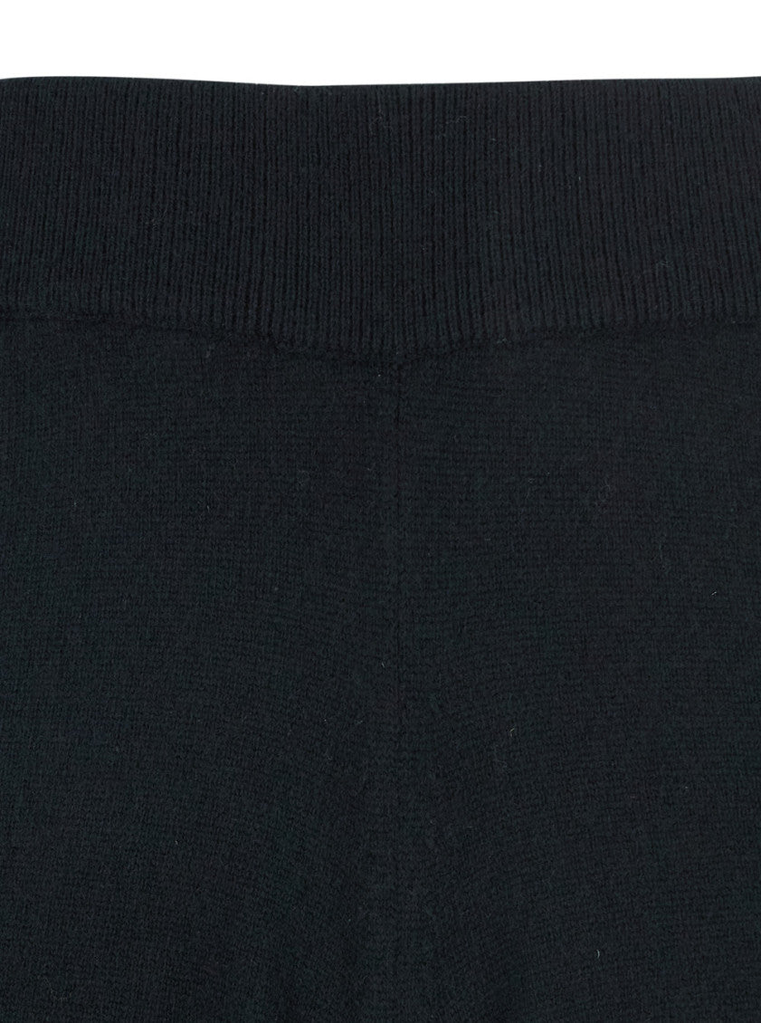 Black Straight Elasticated Pants 3
