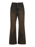 Brown Regular High Rise Jeans 1