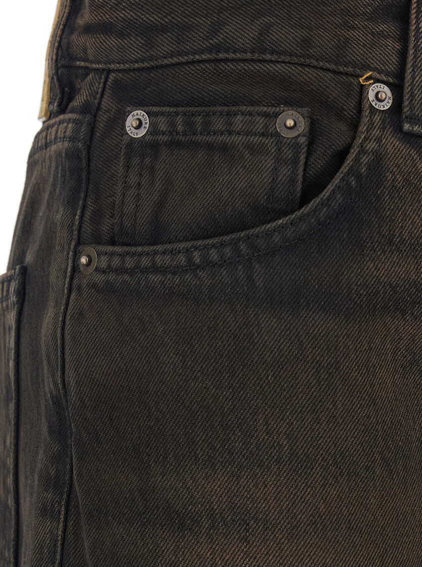 Brown Regular High Rise Jeans 3