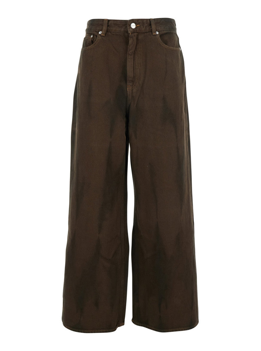 Brown Loose High Rise Jeans 1