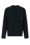 Black Solid Crew Neck T-Shirt 1
