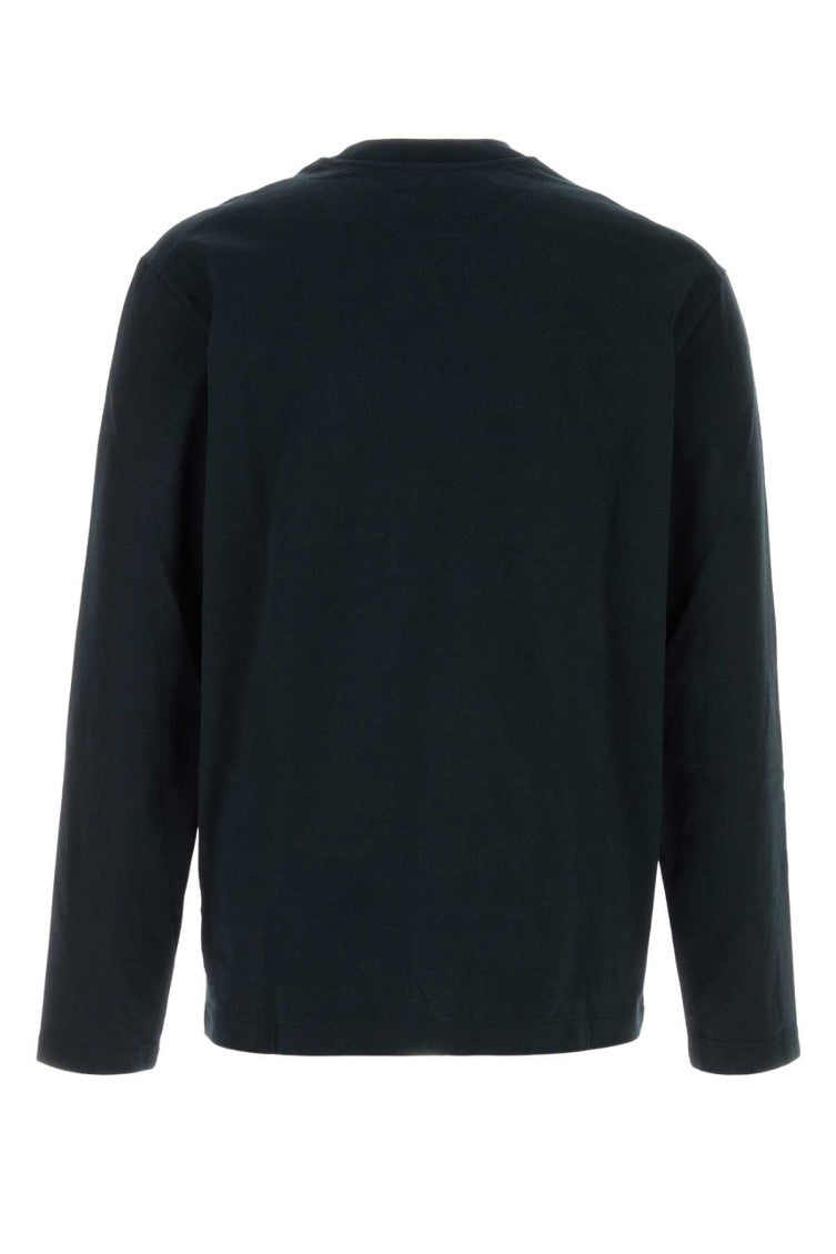 Black Solid Crew Neck T-Shirt 2