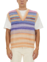Multicolor V Neck Sweaters 1