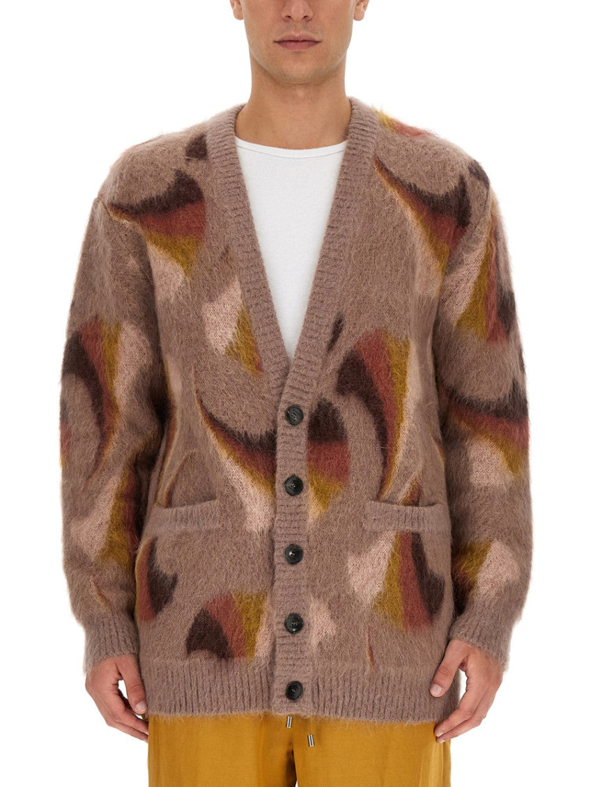 Brown V Neck Cardigans 1
