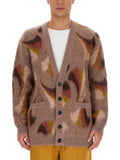 Brown V Neck Cardigans 1